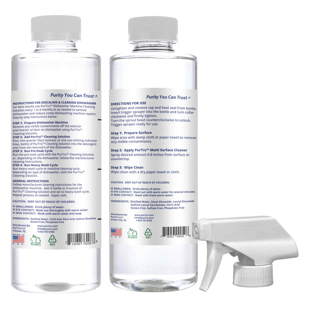 Dishwasher and Multi Surface Disinfecting and Cleaning Solution Bundle
