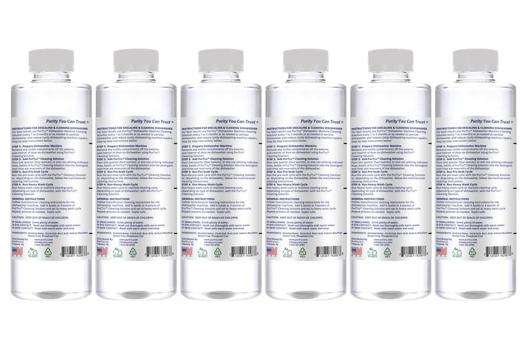 Dishwasher Machine Disinfecting and Cleaning Solution (6 Pack)