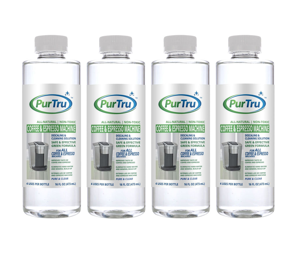 Coffee & Espresso Machine Descaling and Cleaning Solution (16 FL OZ)   4 Pack
